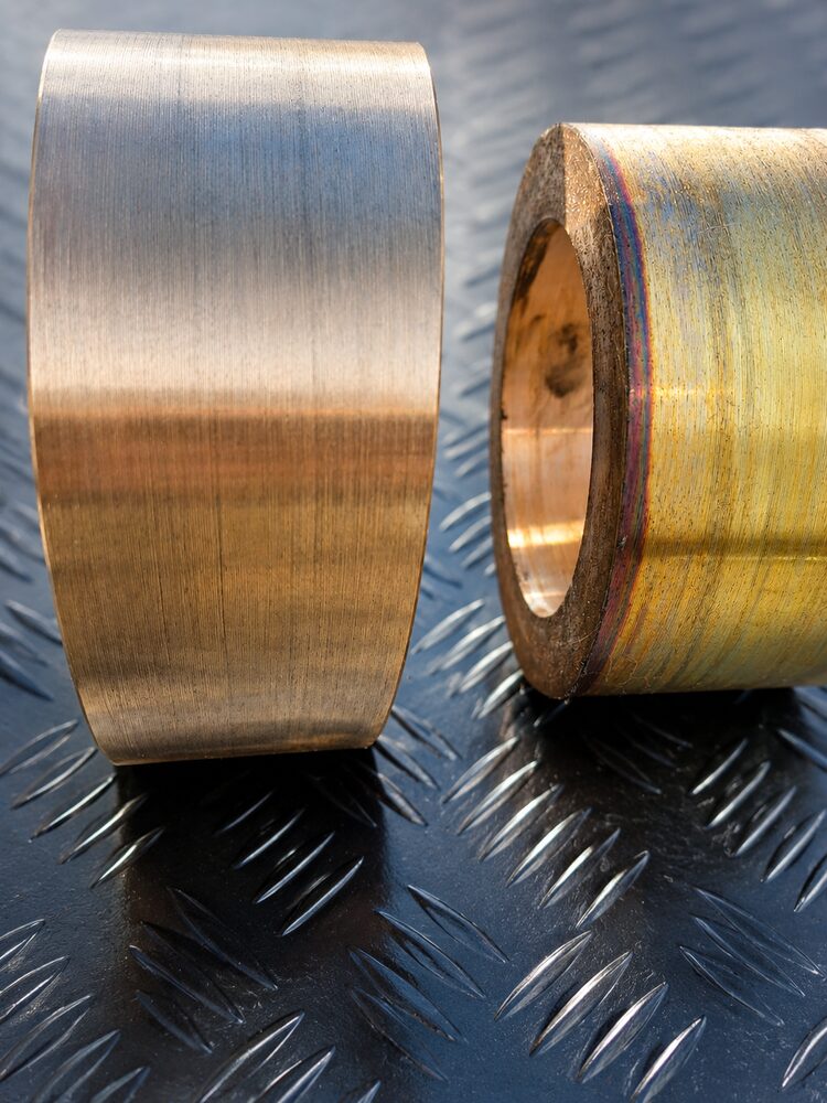 Machined bronze bushings